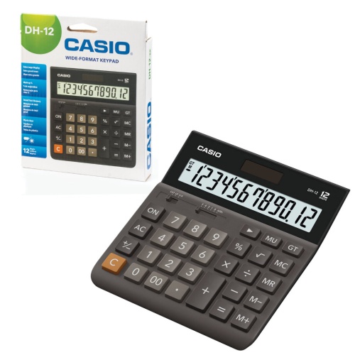 Калькулятор настольный Casio DH-12-BK-S-EP 12 разрядов 250386 фото 3